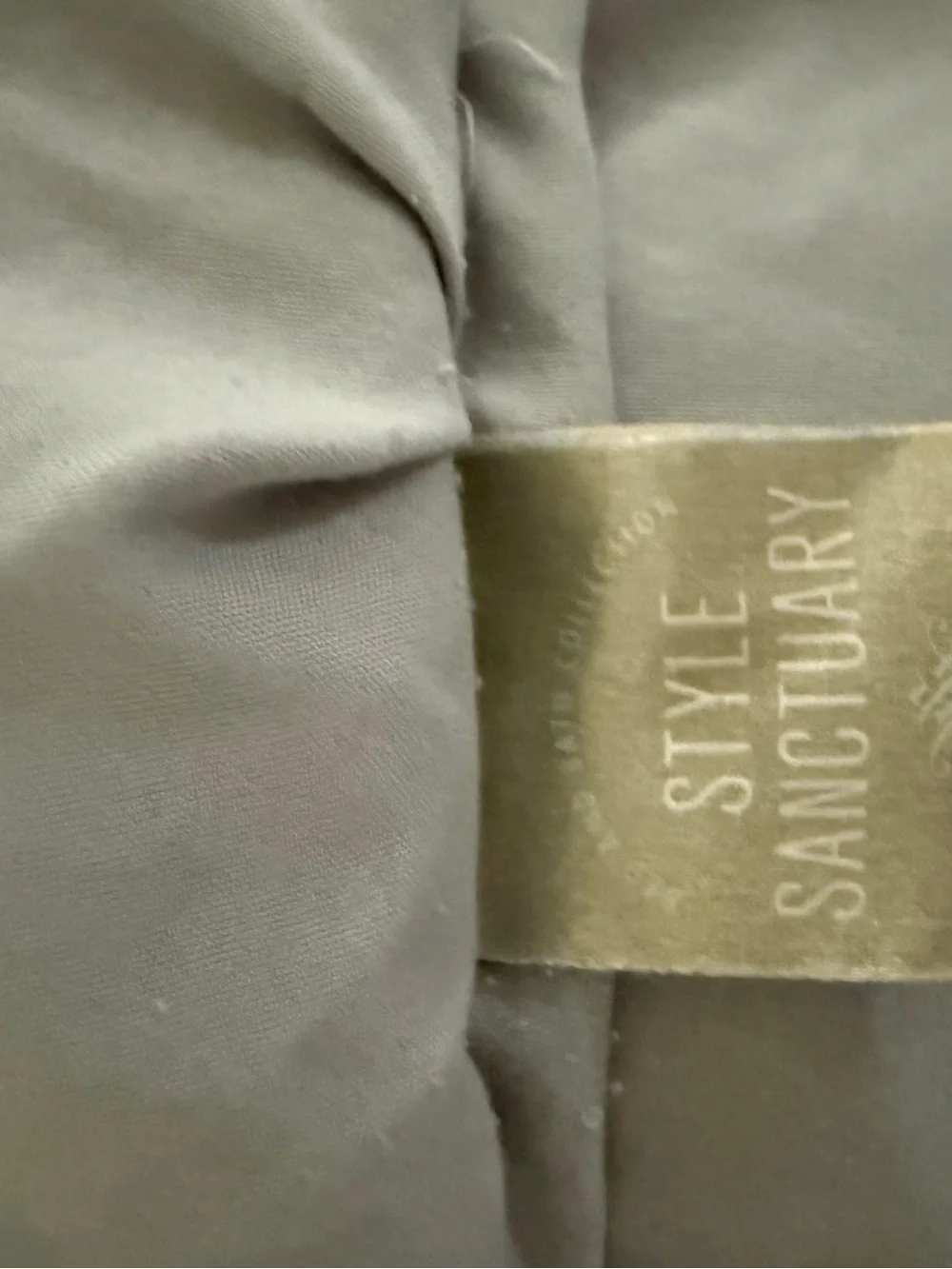 Sanctuary Light Gray Tufted Comforter